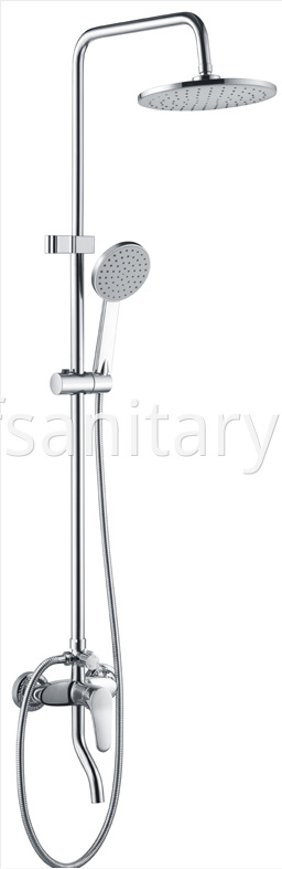 Brass shower set